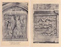 Chichester Saxon Cathedral 2x King George Tiucks Antique Postcard s