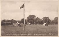 Chigwell Essex Girl Guides Association Camping Group Tents Scouts Postcard