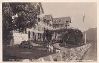 Children at Kvikne Hotel Balholmen Old Norway Postcard