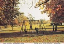 Childrens Swings at Wisborough Green Sussex Postcard