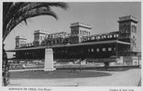 Chile Santiago Horse Racing Club Hipico Grandstand Real Photo Postcard