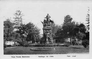 Chile Santiago Plaza Vicuna MacKenna Photo Postcard