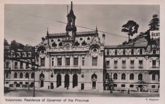 Chile Valparaiso Governor Residence Brazil Antique Rare Photo Postcard