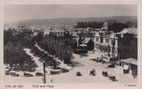 Chile Vina Del Mar Club & Plaza Real Photo Old Postcard