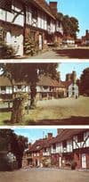 Chilham Kent The Square 3x Postcard s