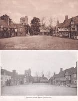 Chilham Kent Village Square 2x Antique Postcard s