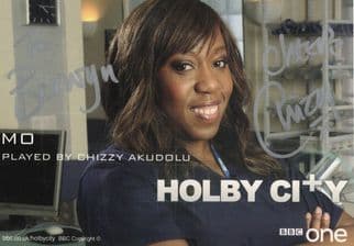 Chizzy Akudolu as Mo in Holby City Hand Signed Cast Card Photo