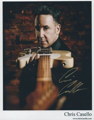 Chris Casello Rockabilly Blues Jazz Guitarist 10x8 Hand Signed Photo