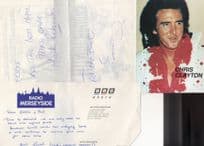 Chris Clayton Elvis Presley 3x Hand Signed Photo Ephemera