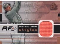 Chris DiMarco Authentic Fabrics Singles 2003 Golf Upper Deck Worn Shirt Card