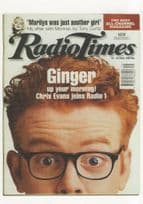 Chris Evans Joins Radio 1 Marilyn Monroe Times Magazine Postcard