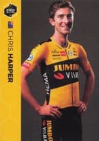 Chris Harper Australian Champion Cyclist Dutch Team Jumbo Visma Postcard