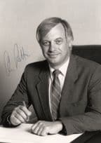 Chris Patten Conservative MP Large Hand Signed Photo