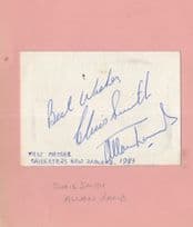 Chris Smith Allan Lamb Cricket 1983 New Zealand Test Match Hand Signed