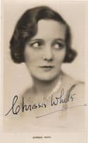 Chrissie White Silent Film Actress Old Hand Signed Postcard Please Read