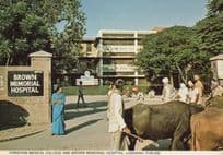 Christian Medical College Browns Hospital Ladhiana India Postcard