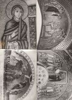 Christian Mosaics in Hosios Loukas Monastery 4x RPC Postcard s
