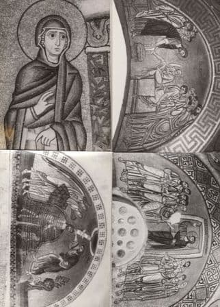 Christian Mosaics in Hosios Loukas Monastery 4x RPC Postcard s