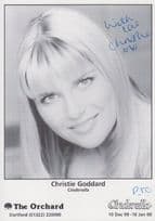 Christie Goddard of Shane Richie Cinderella Adult Pantomime Hand Signed Photo