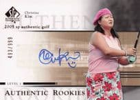 Christina Kim Authentic Rookies 2005 Golf SP Hand Signed Autograph Card