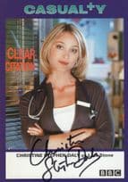 Christine Stephen Daly Casualty Hand Signed Cast Card Photo