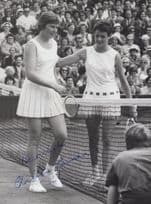 Christine Truman Wimbledon Tennis 1961 Hand Signed Press Photo