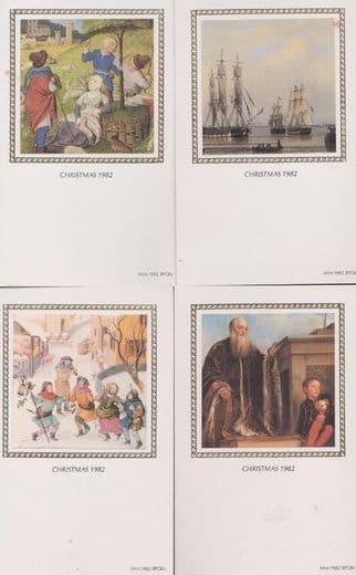 Christmas 1982 incl Sailing Ship 4x Benham First Day Cover