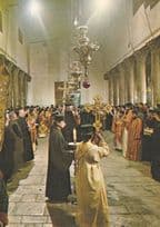 Christmas Day Mass At Bethlehem Service of Consecration Postcard