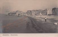 Christmas Greetings From Puzzuoli Panorama Italy Antique Postcard