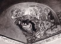 Christmas Nativity Mosaic Daphni Greek Monastery Postcard