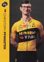 Christoph Pfingsten German Champion Cyclist Dutch Team Jumbo Visma Postcard