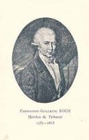 Christophe Guillaume Koch Strasbourg Professor Antique Postcard