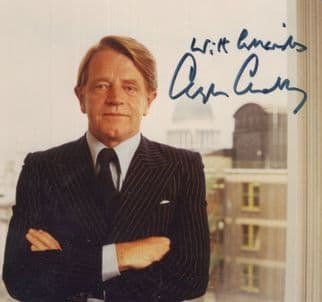 Christopher Chataway Conservative MP Athlete Hand Signed Photo