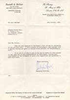 Christopher Leaver 1980s London Mayor Wine Hand Signed Autograph