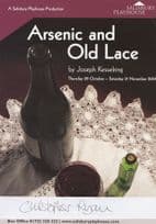 Christopher Ryan Arsenic & Old Lace Salisbury Hand Signed Theatre Flyer