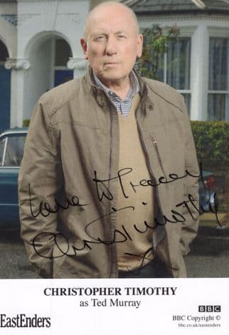 Christopher Timothy as Ted Murray Eastenders Hand Signed Cast Photo