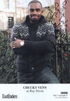 Chucky Venn as Ray Dixon BBC Eastenders Hand Signed Cast Card Photo