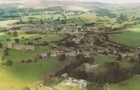 Church & Market Brough Cumbria Village Aerial Postcard