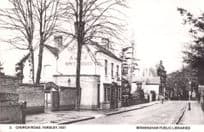 Church Road Yardley Birmingham Pub Real Photo Postcard