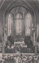 Church Service at Edenkoben Kirche Bayern Old Interior German Postcard