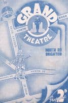 Cinderella Pantomime Grand Theatre Brighton WW2 1945 Programme