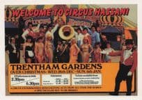 Circus Hassani Trentham Gardens Stoke On Trent Staffs Advertising Postcard
