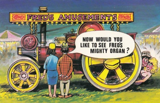 Circus Travelling Organ Transportation Old Fair Amusements Comic Humour ...