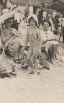 Clacton On Sea Essex Crazy Family Old Real Photo Postcard