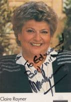 Claire Rayner BBC Pebble Mill At One Hand Signed Cast Photo