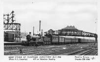 Clapham Junction Old Steam Train Station Pamlin Prints Railway RPC Postcard