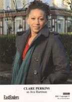 Clare Perkins as Ava Hartman Eastenders Hand Signed Cast Card Photo