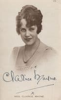 Clarice Mayne WW1 Pantomime Theatre Actress Hand Signed Photo