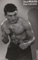 Claude Milazzo Tunisian French Boxer Old Management Card Photo