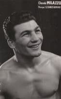 Claude Milazzo Tunisian French Boxer Rare Management Card Photo